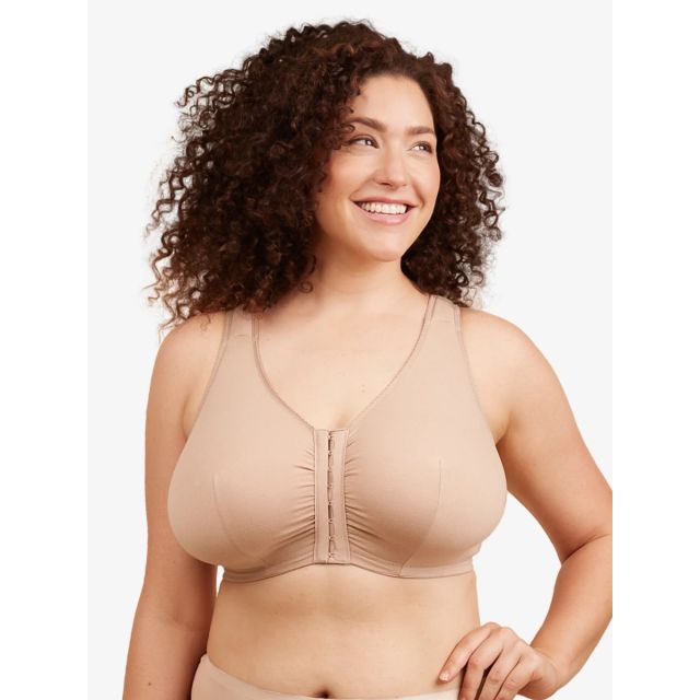 Leading Lady - The Meryl Cotton Front-Closure Comfort &amp; Sleep Bra LL110WMTA