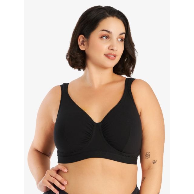 Leading Lady - The Evie All-Day Cotton Comfort Bra LL142-BLK