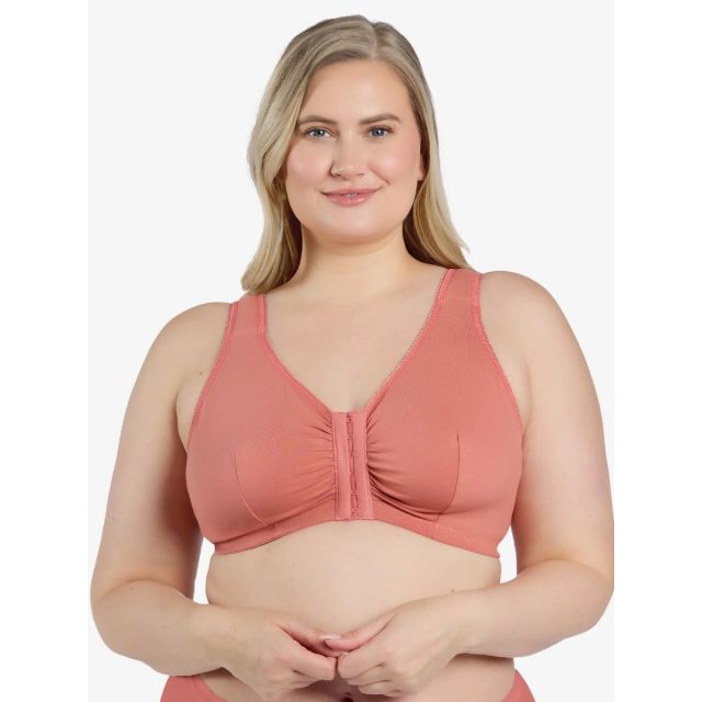 Leading Lady - The Meryl Cotton Front-Closure Comfort &amp; Sleep Bra LL110CACL