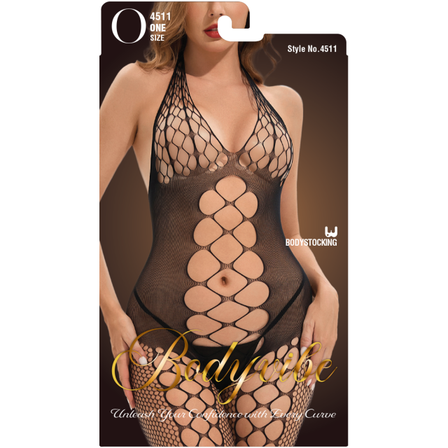 Bodyvibe - The Emma Fishnet Bodystocking BV4511
