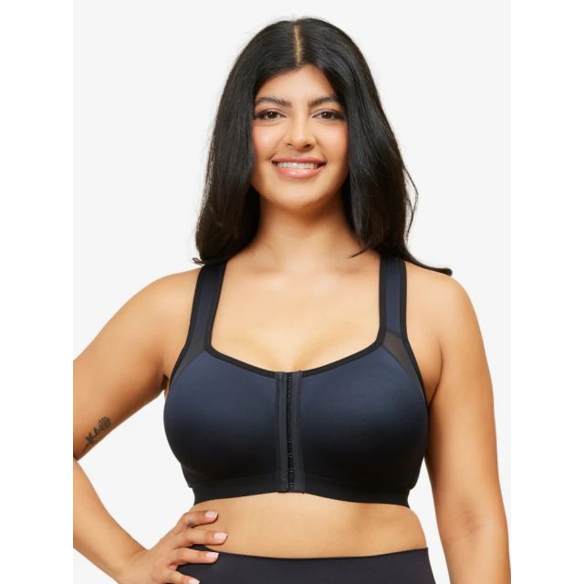 Leading Lady - The Moira Front-Closure Posture Back Support Bra LL5031BLK