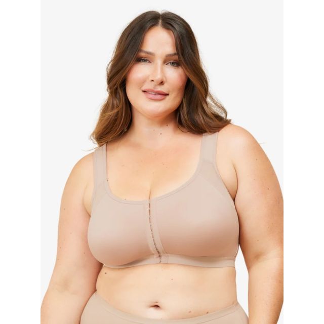 Leading Lady - The Moira Front-Closure Posture Back Support Bra LL5031SAND