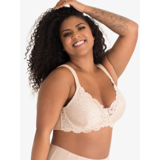 Leading Lady - The Ava Scalloped Lace Underwire Bra LL5044-NUD