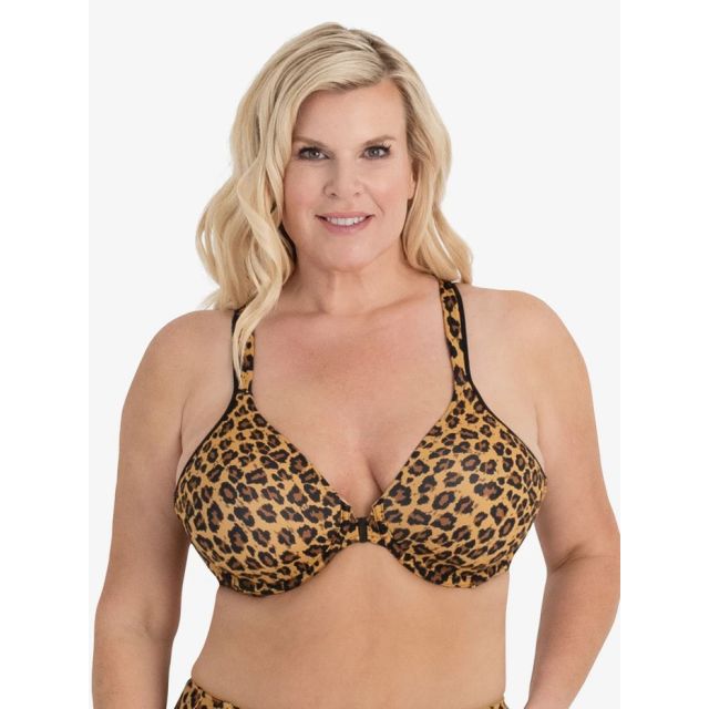 Leading Lady - The Brigitte Racerback Front-Closure Underwire T-Shirt Bra LL5415-CLEO