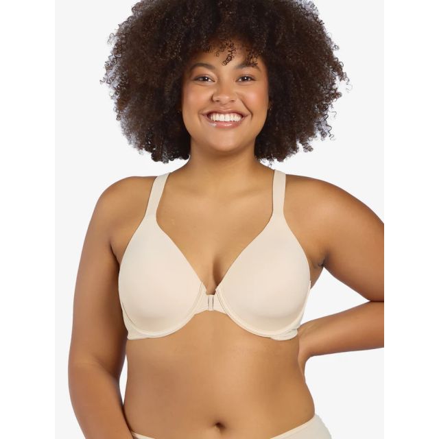 Leading Lady - The Brigitte Racerback - Front-Closure Underwire T-Shirt Bra LL5415-NUDE