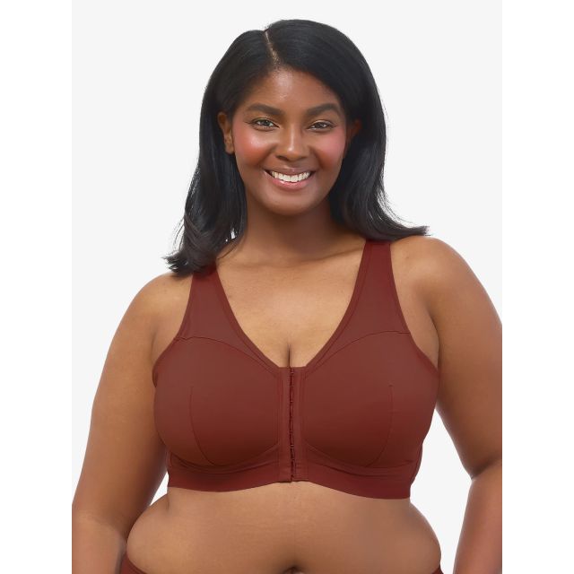 Leading Lady - The Harper Wirefree Mesh Front-Closure Bra LL5972SPAP