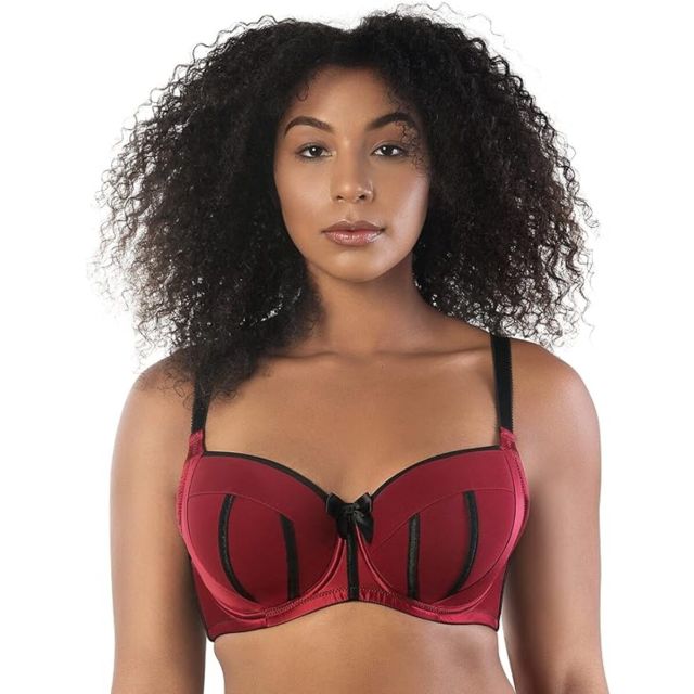 Parfait Charlotte Satin Padded Underwired Bra P6901-RIO RED