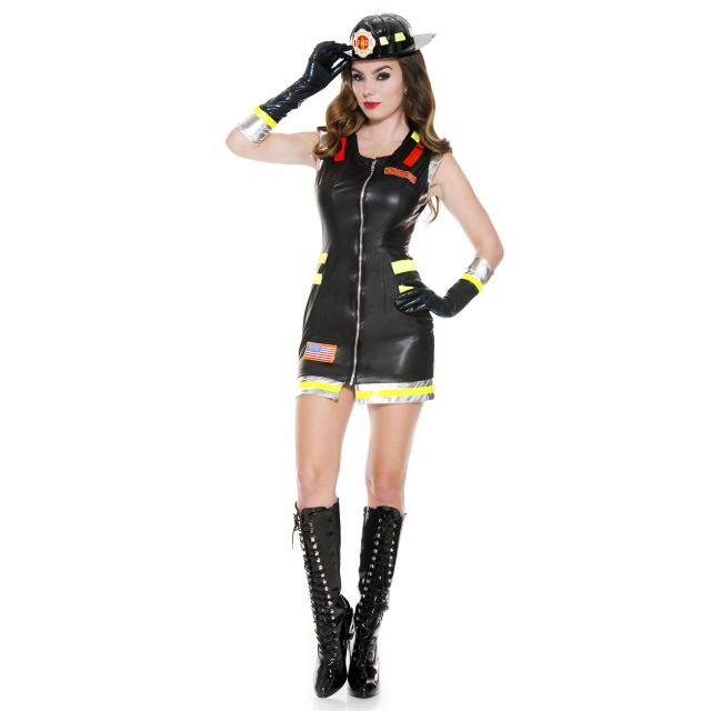 Music Legs Wet Look Zip Up Dress ML70658