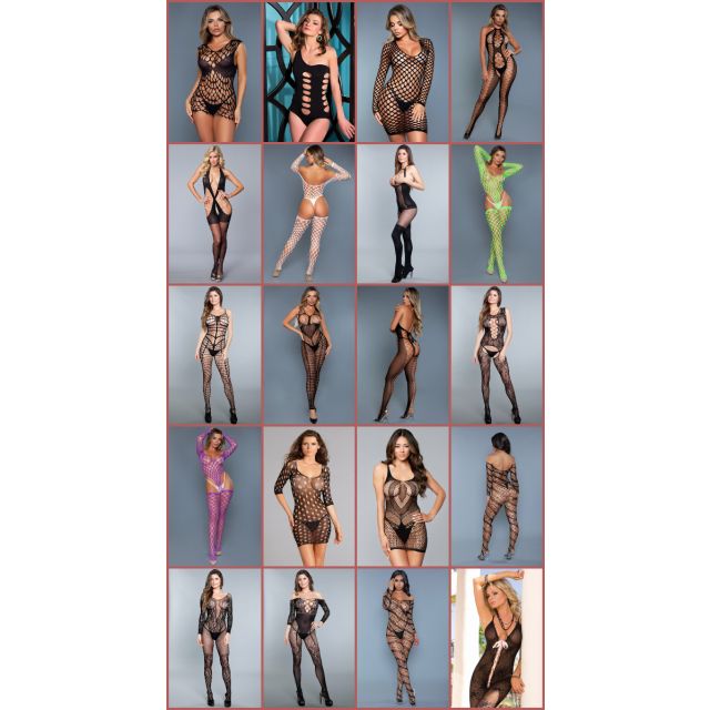 BODYSTKNGPAK10 Bodystocking Assorted Package