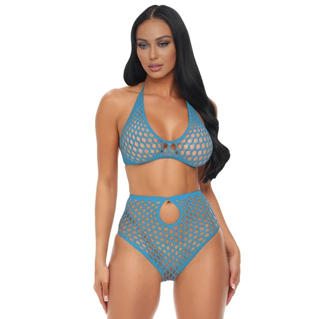 Electric Lingerie Blue Dream Fishnet Set EL1012