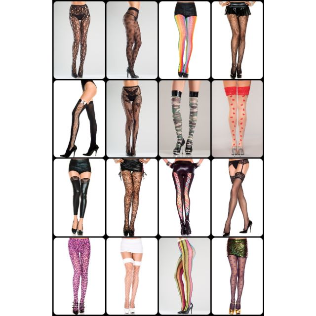 HOSPAK10 - &quot;Assorted Thigh-Highs / Hosiery Package&quot; - #1 Best Seller!