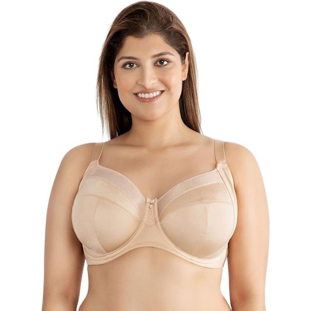 Parfait Adele Full Coverage Unlined Plunge Underwire Bra P61321-Bare