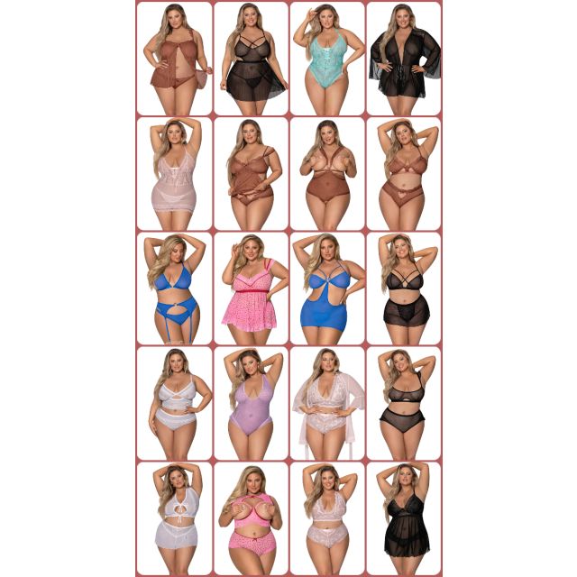 PLSPAK10 - &#039;Plus Size&#039; Lingerie Package
